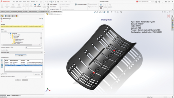 SOLIDWORKS plastics