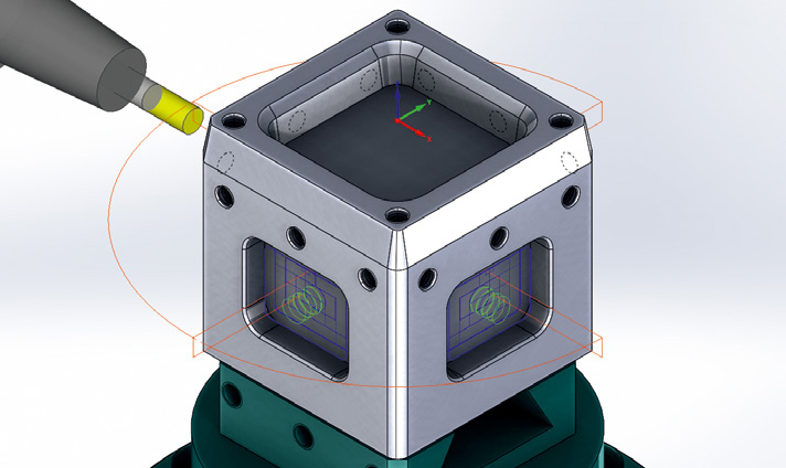 SolidCAM多軸定位銑削加工