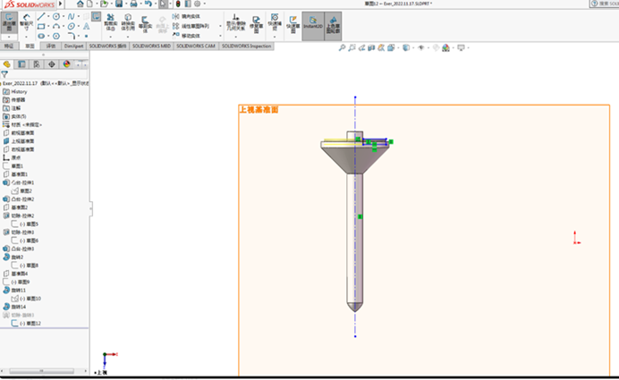 solidworks繪制第二個草圖