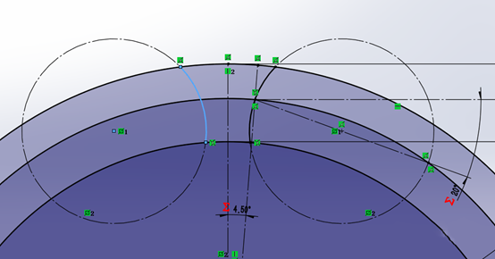 solidworks方程式齒輪齒弧線部分